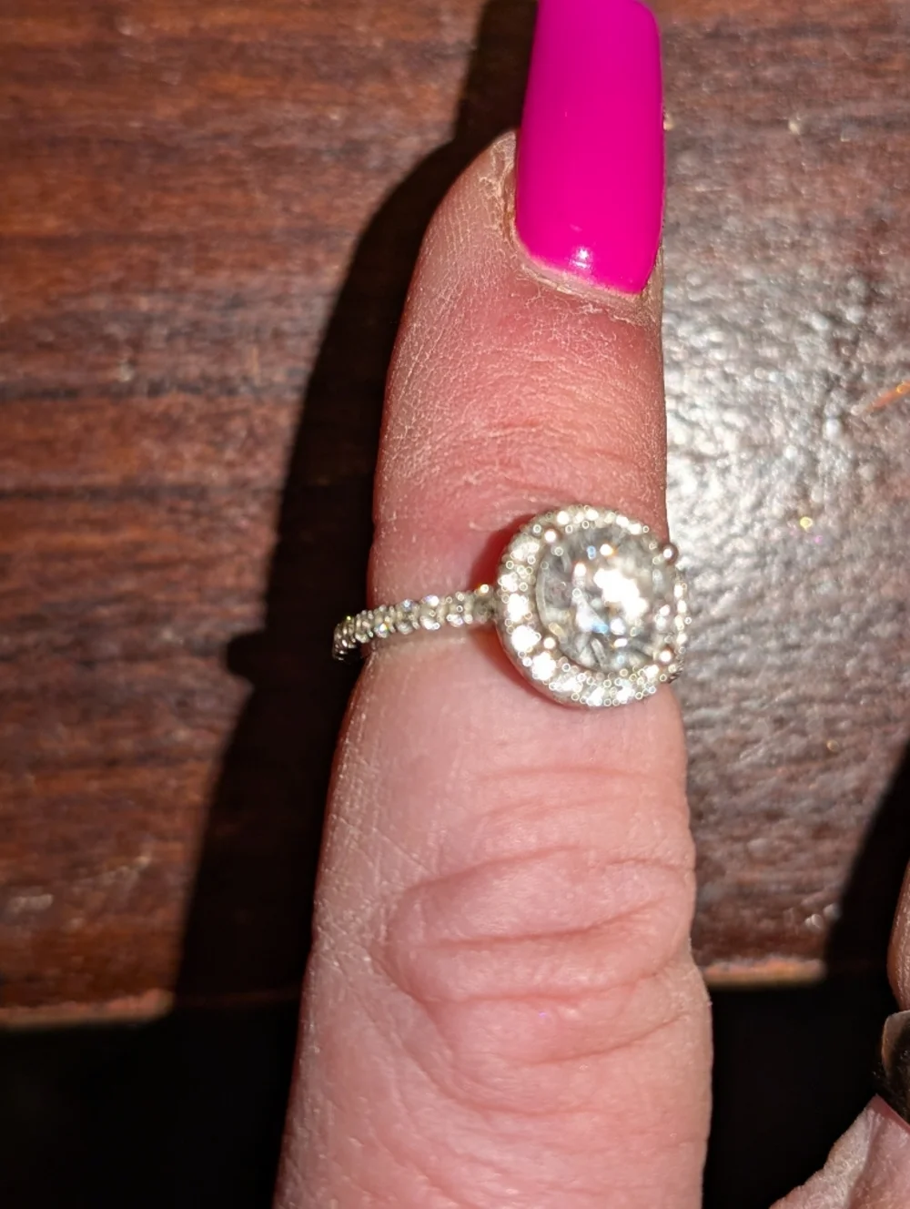 14k WG 1.35 Ct Diamond Ring Color H VS2 - Picture 3 of 7